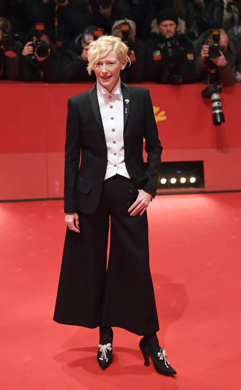 tilda swinton tuxedo