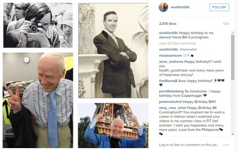 bill cunningham instagram account