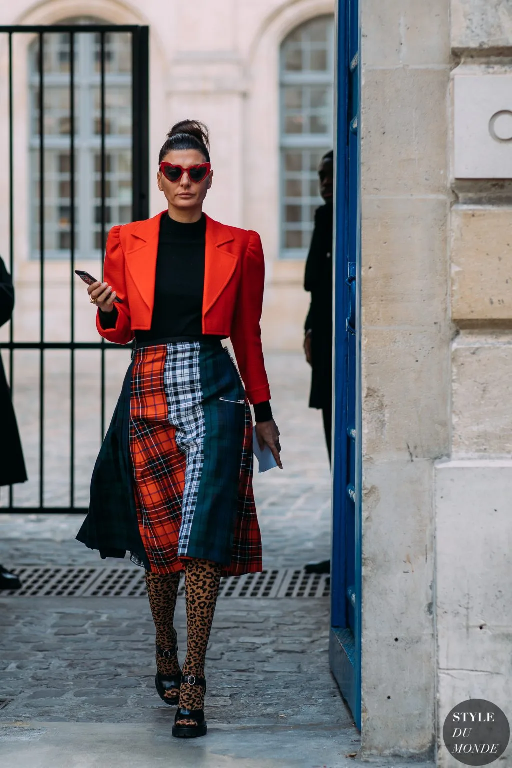 chân váy họa tiết tartan 9