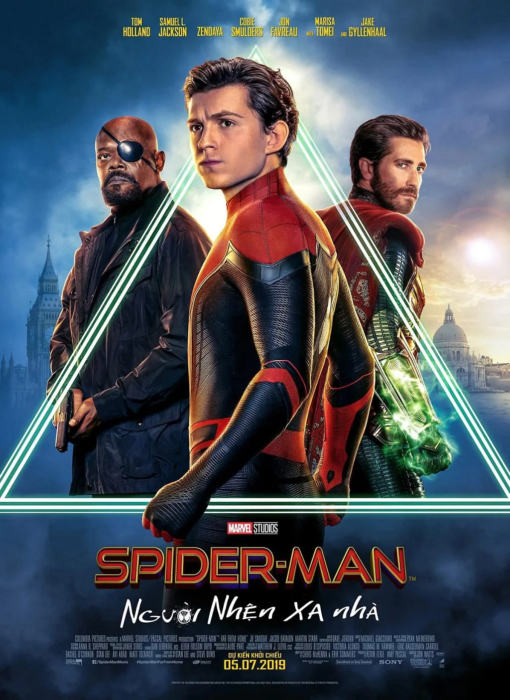 poster phim người nhện xa nhà