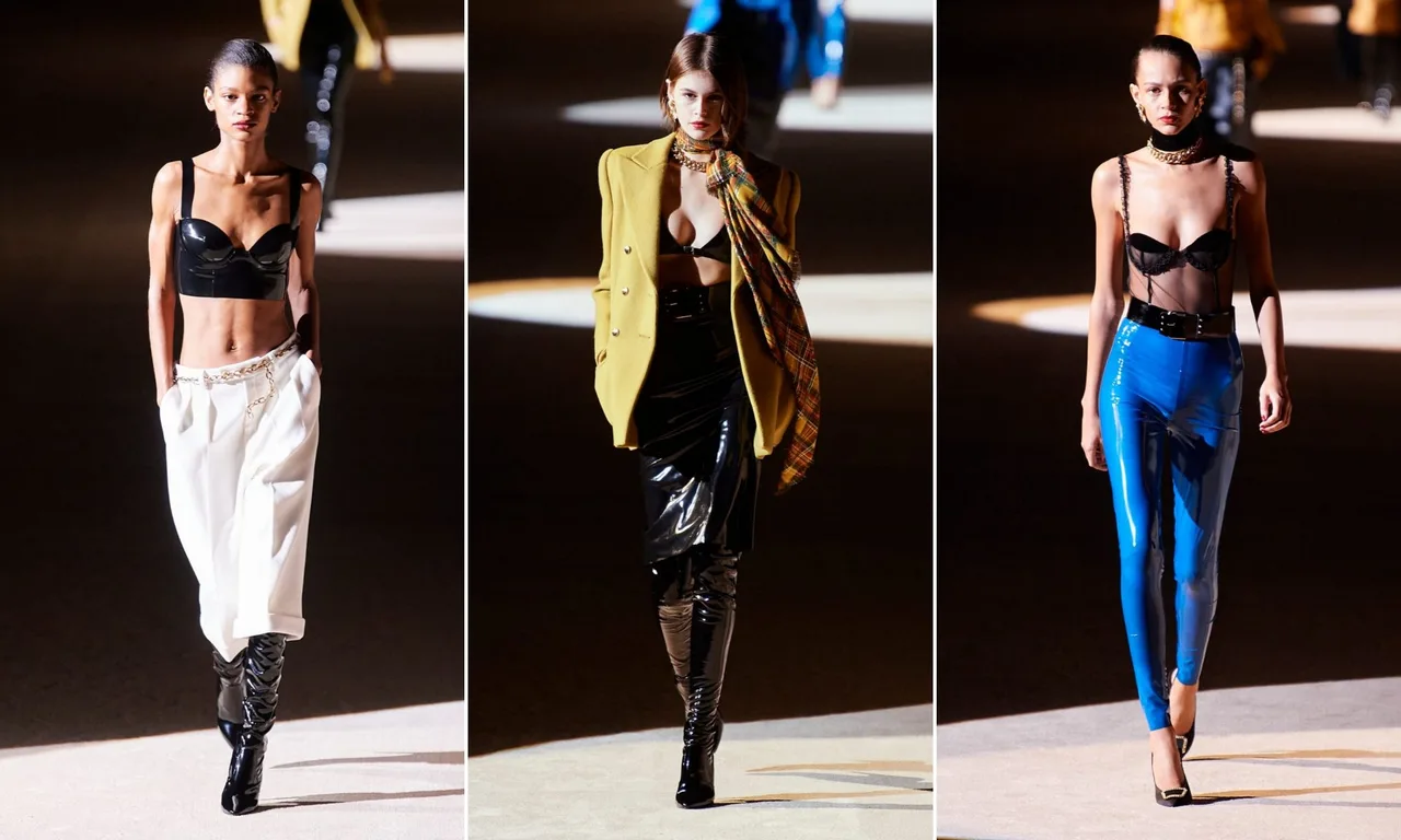 bst saint laurent thu đông 2020 áo bustier