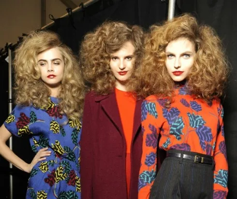 beautiful blow-outs at Diane Von Furstenburg AW13 Fashion Shows!