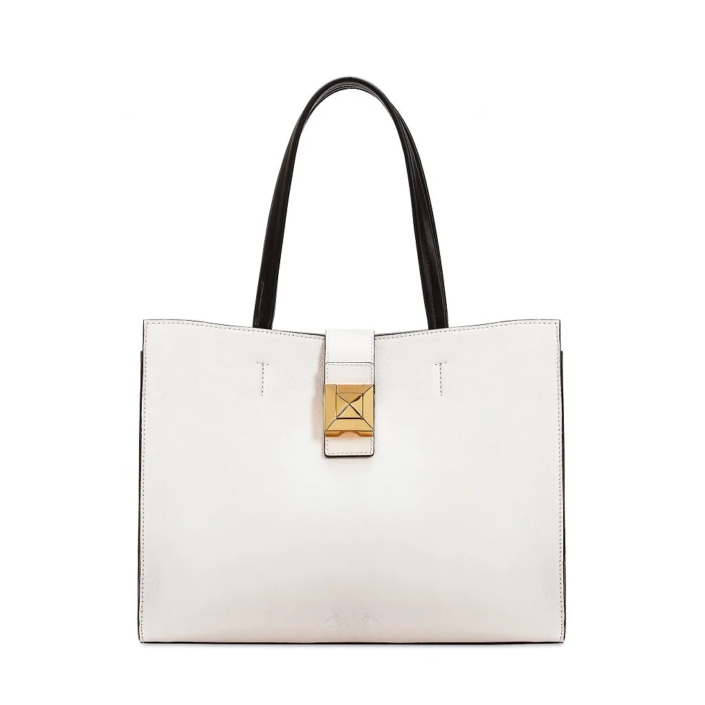 túi xách furla diva l tote e w màu trắng