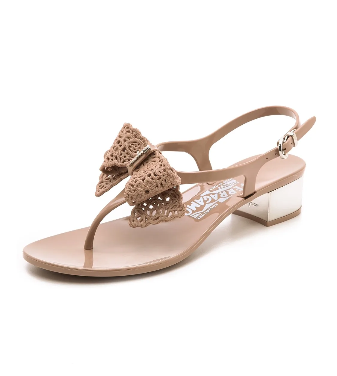 thoi trang giay dep jelly sandals salvatore ferragamo