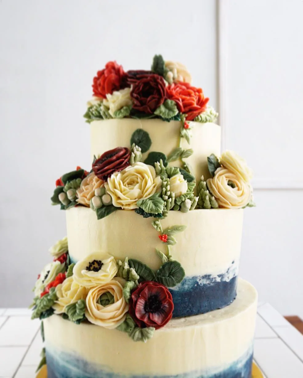 bánh kem hình xương rồng 9