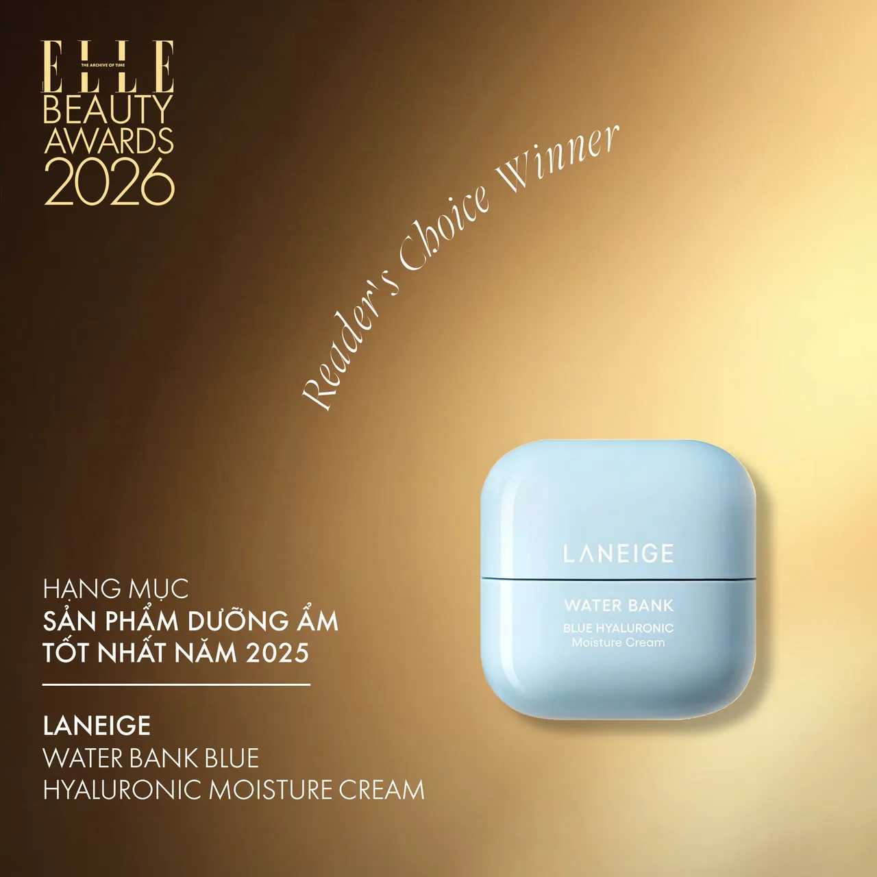 Dưỡng ẩm: Laneige Water Bank Blue Hyaluronic Moisture Cream