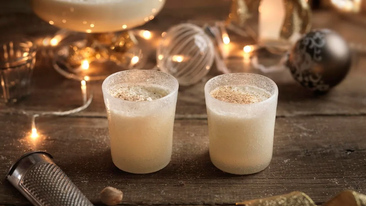 eggnog món ăn mỹ giáng sinh
