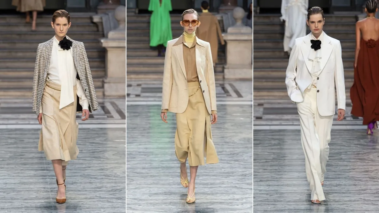 trang phục công sở victoria beckham xuân hè 2020