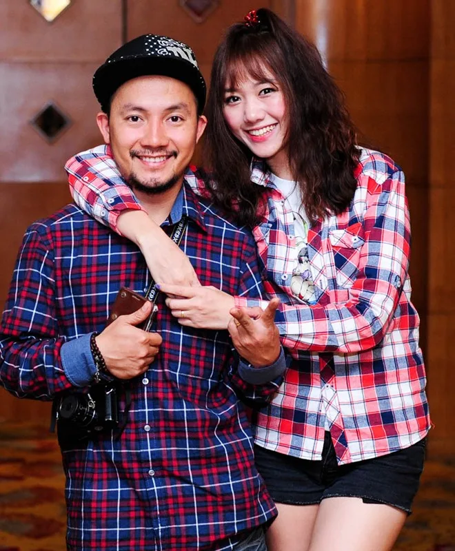 Hari Won và rapper Tiến Đạt.