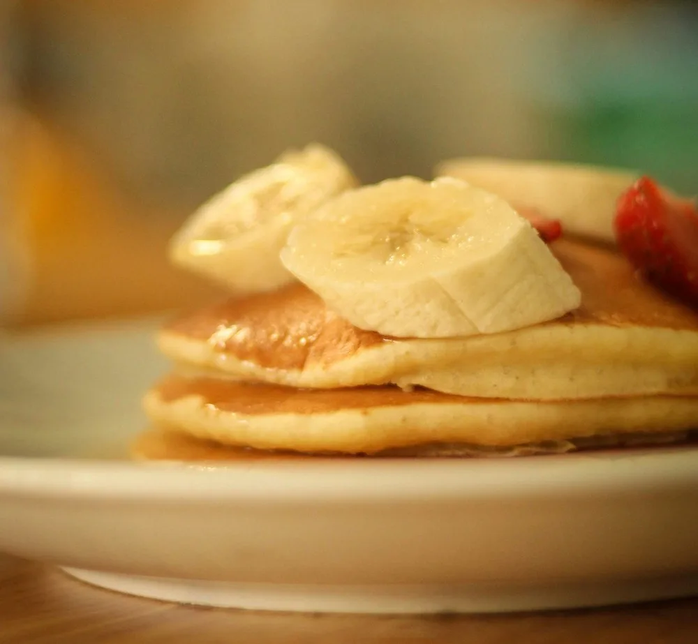 Pancake chuối là món ăn nhẹ tốt khi đói bụng