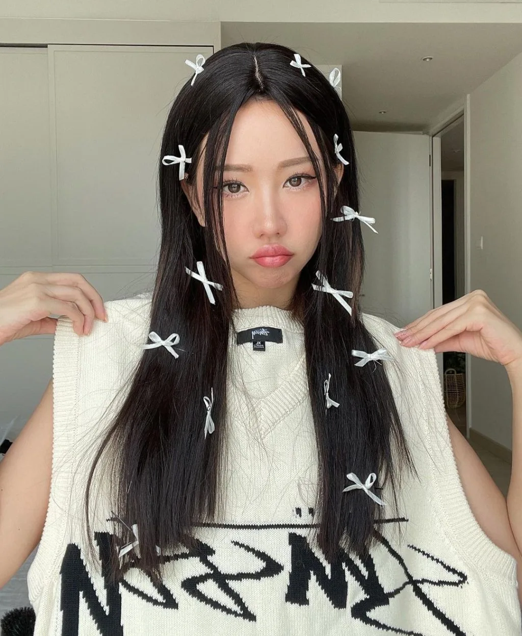 nơ tóc nhỏ ngẫu hứng Min