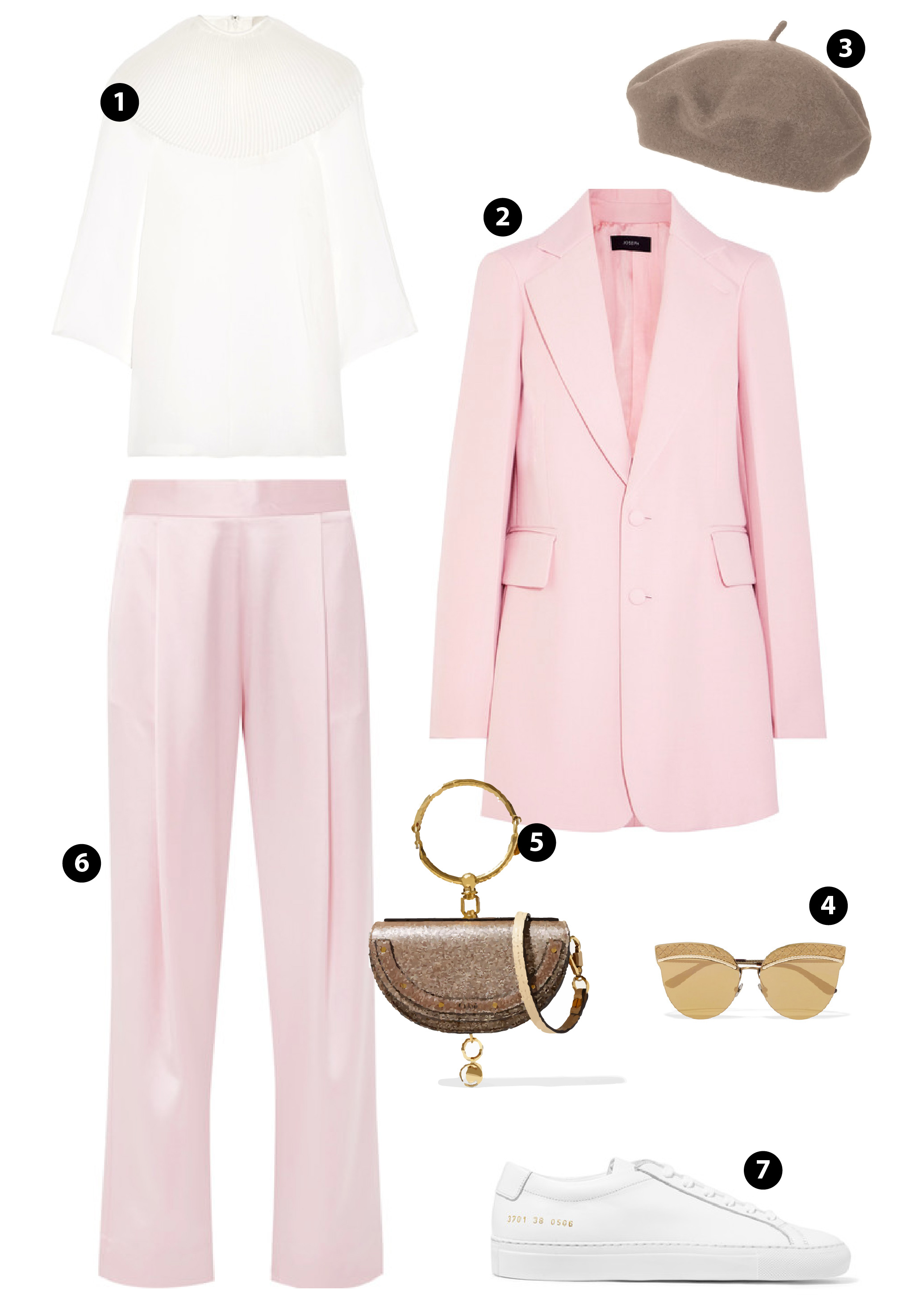 ELLE Style Calendar: Phối đồ màu hồng mùa lễ hội