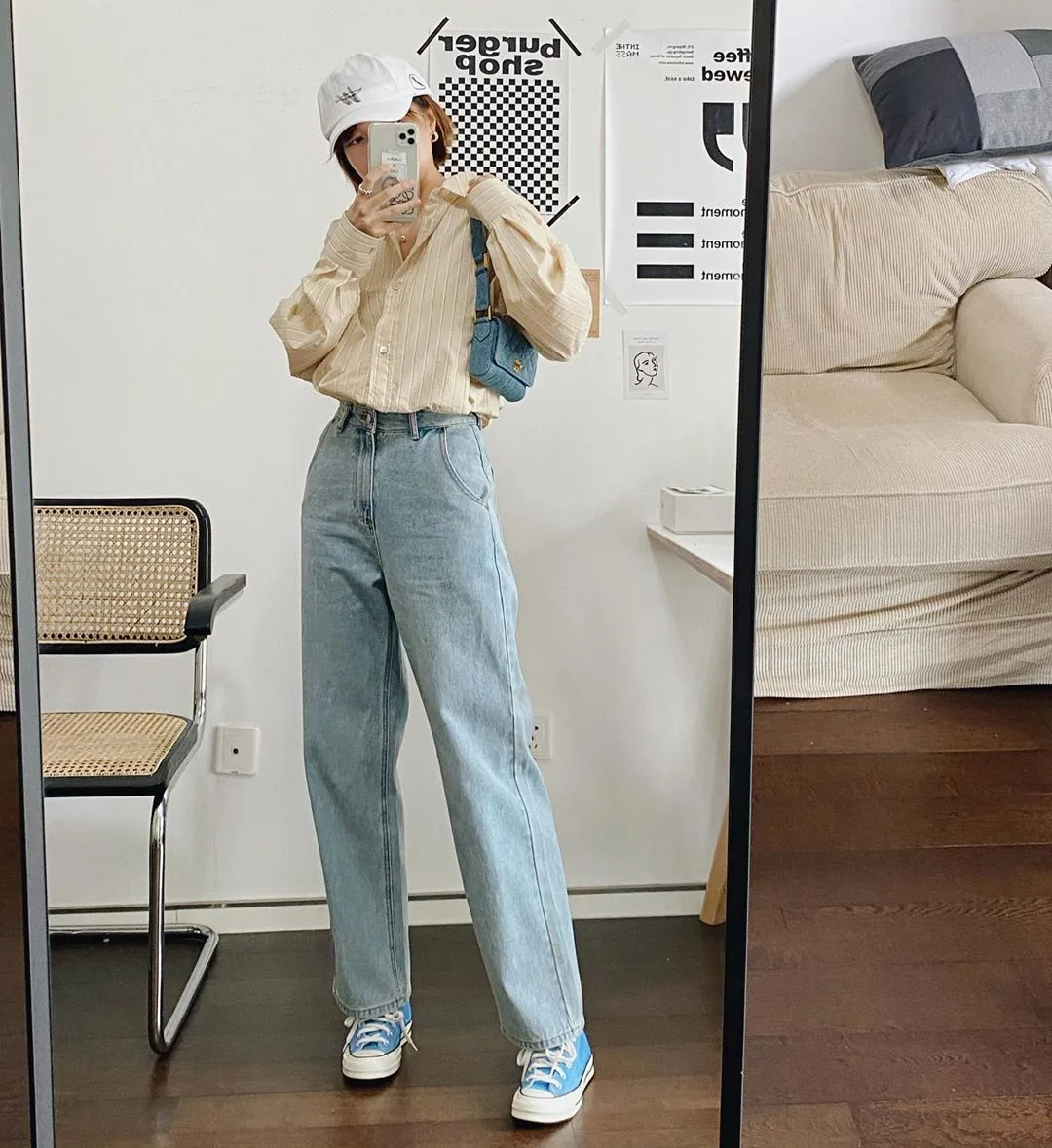 quần jeans lưng cao petite