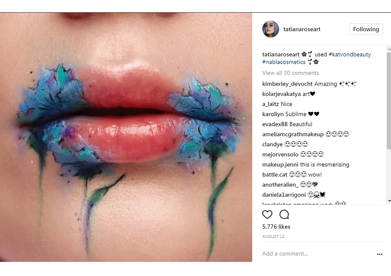 Instaglam - ngẫu hứng sáng tạo trong nghệ thuật trang điểm