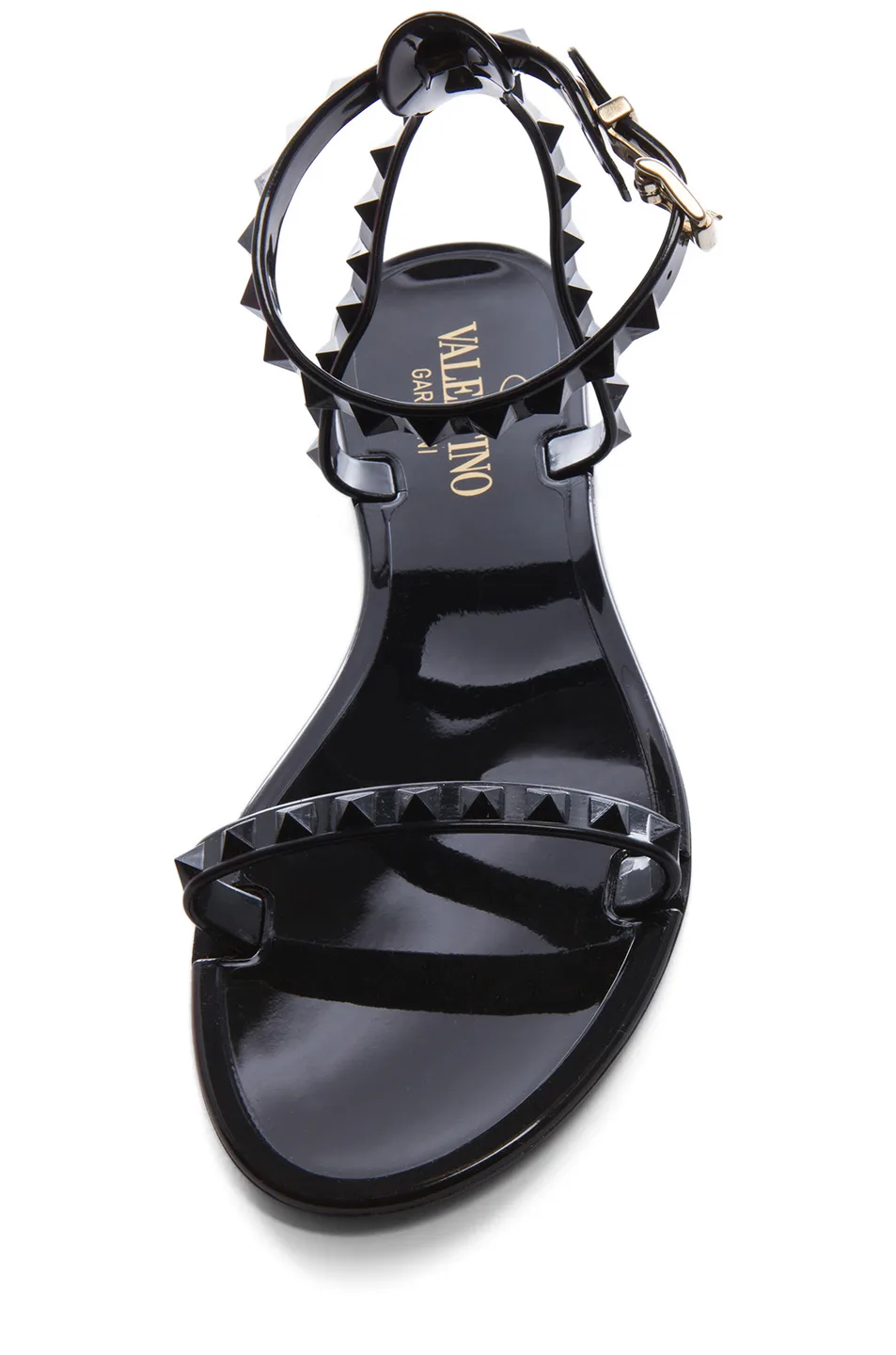 thoi trang giay dep Valentino Rockstud PVC Jelly Sandals
