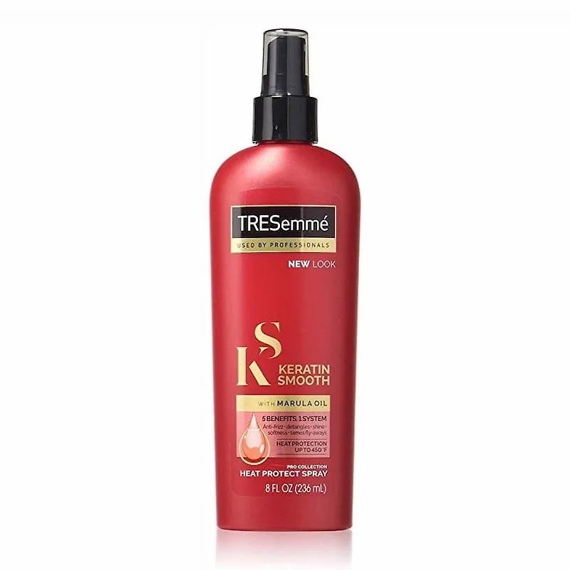 Búi tóc thấp Xịt bảo vệ tóc Tresemmé Keratin Smooth. Búi tóc thấp Xịt bảo vệ tóc Tresemmé Keratin Smooth.