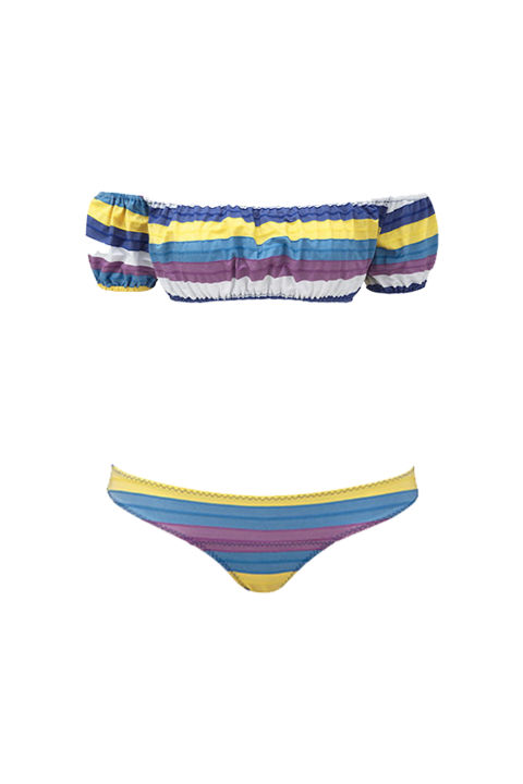 Lisa Marie Fernandez Leandra Striped Bikini (lisamariefernandez.com)