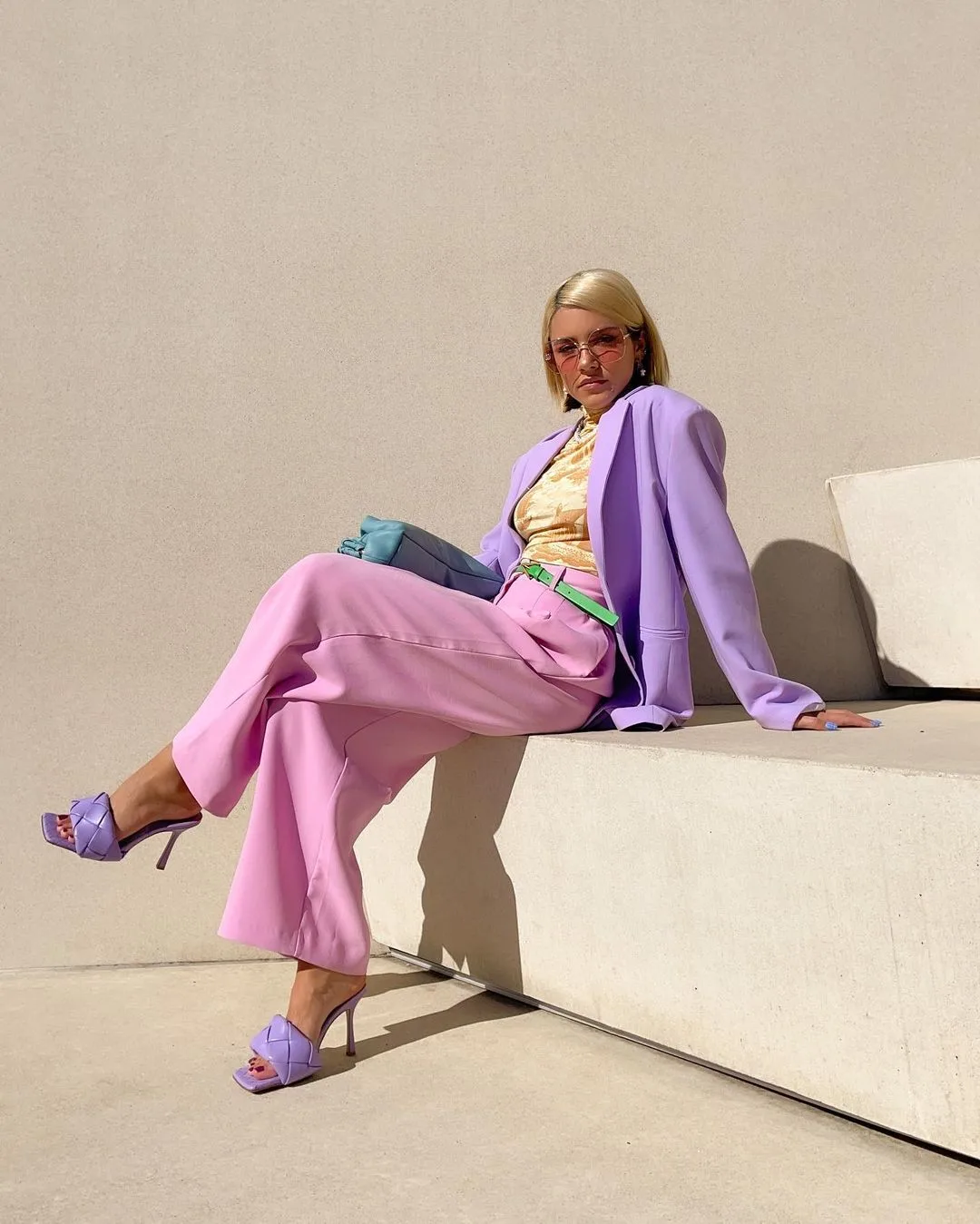 blazer boyfriend tím lilac