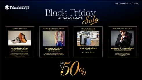Các chương trình ưu đãi tại Lầu 3 – TTTM Takashimaya
