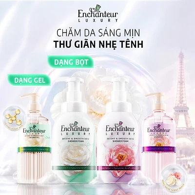 Enchanteur Luxury: Chăm da sáng mịn, thư giãn nhẹ tênh.