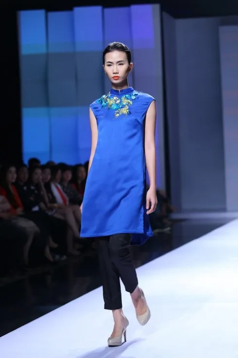 Áo dài không tay cac mau ao dai dep khong tay