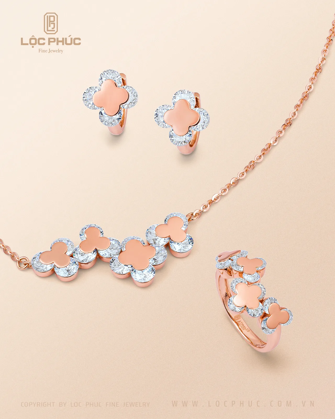trang sức Flower Power Set Lộc Phúc Fine Jewelry