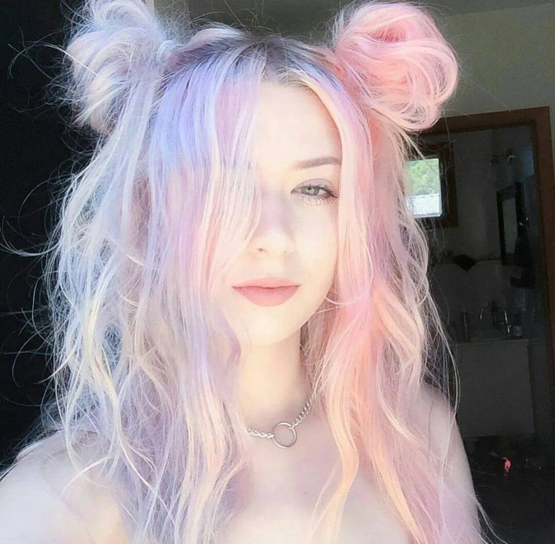 nhuộm tóc song tử màu unicorn