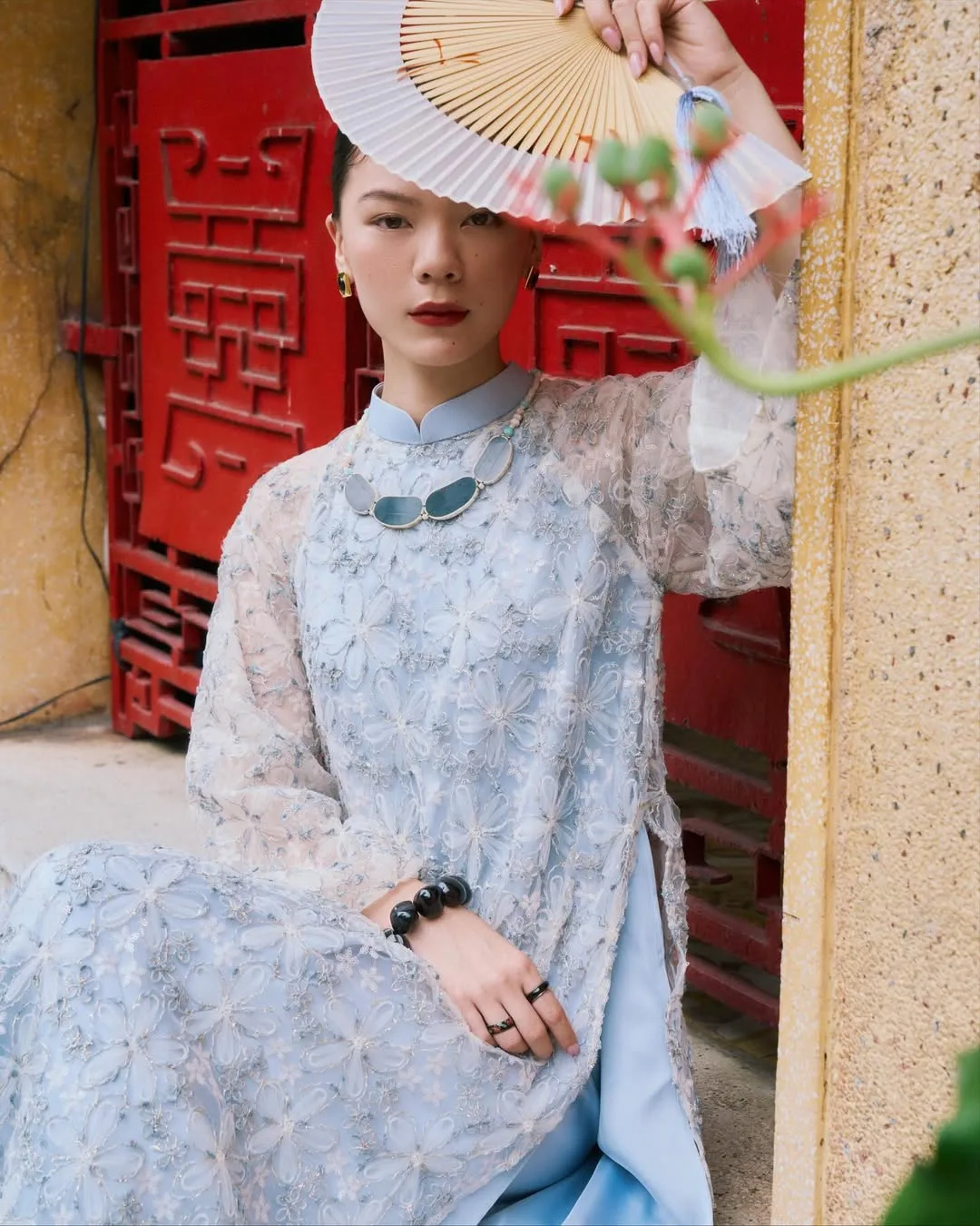 BST áo dài Tết Maison Thuy