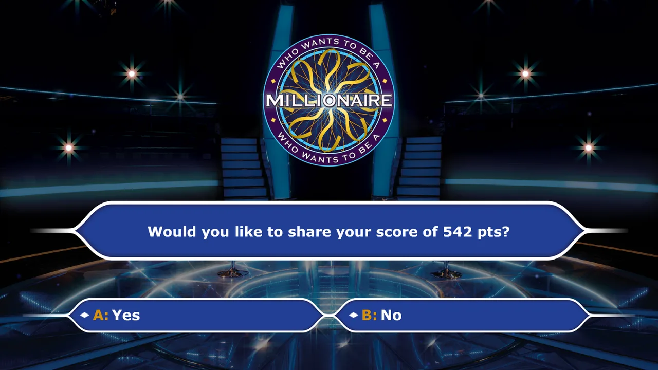 Who wants to be a Millionaire