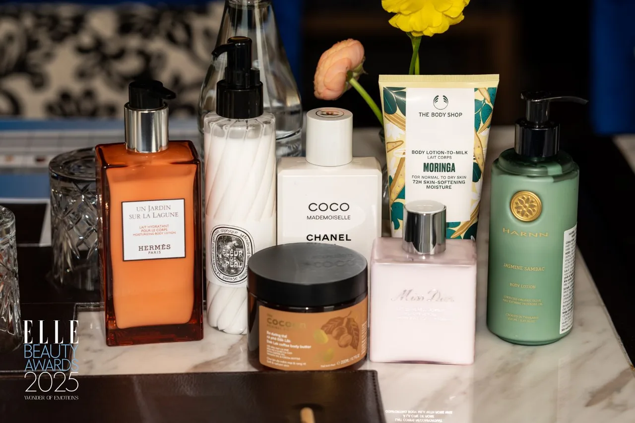 Hạng mục sản phẩm Body & Hair Care trong sự kiện ELLE Beauty Awards 2025.