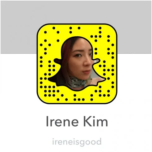 Tài khoản Snapchat người nổi tiếng: Irene Kim