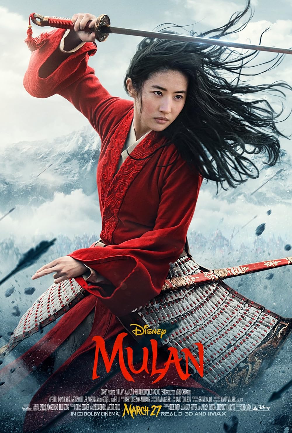 Poster phim của Lưu Diệc Phi - Mulan