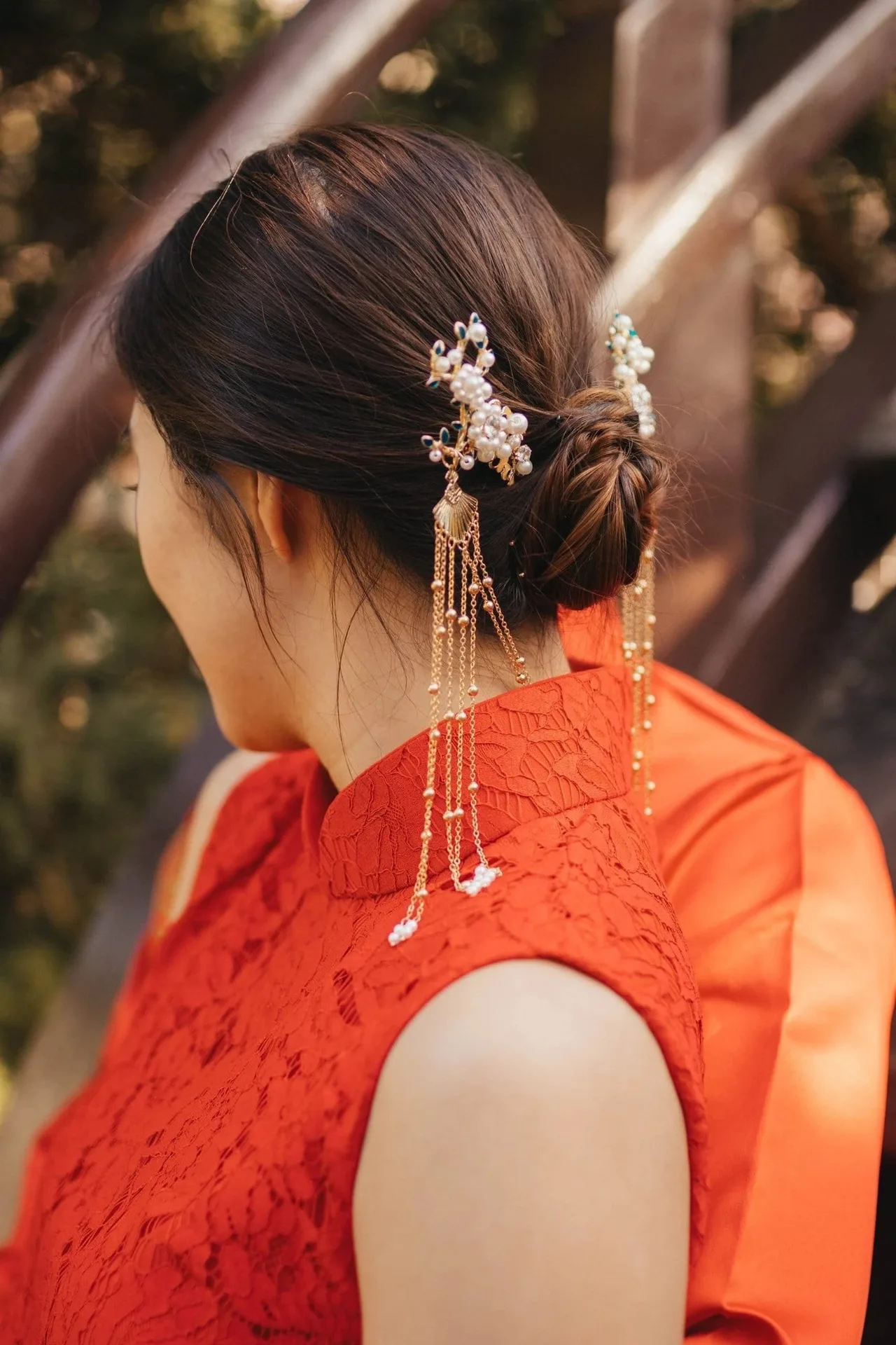 phụ kiện truyền thống trung quốc trâm cài tóc hiện đại