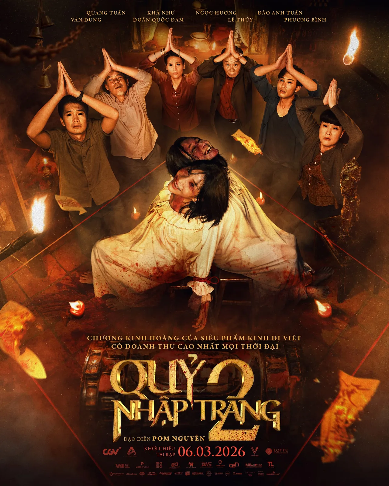 Poster chính thức của phim kinh dị Quỷ Nhập Tràng 2.