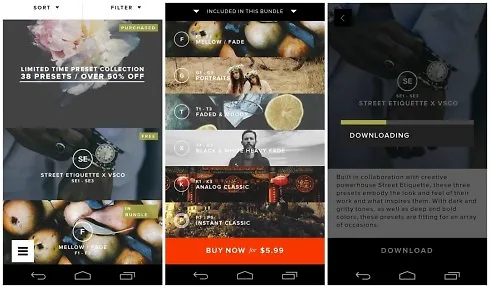 Ứng dụng sửa ảnh đẹp VSCO