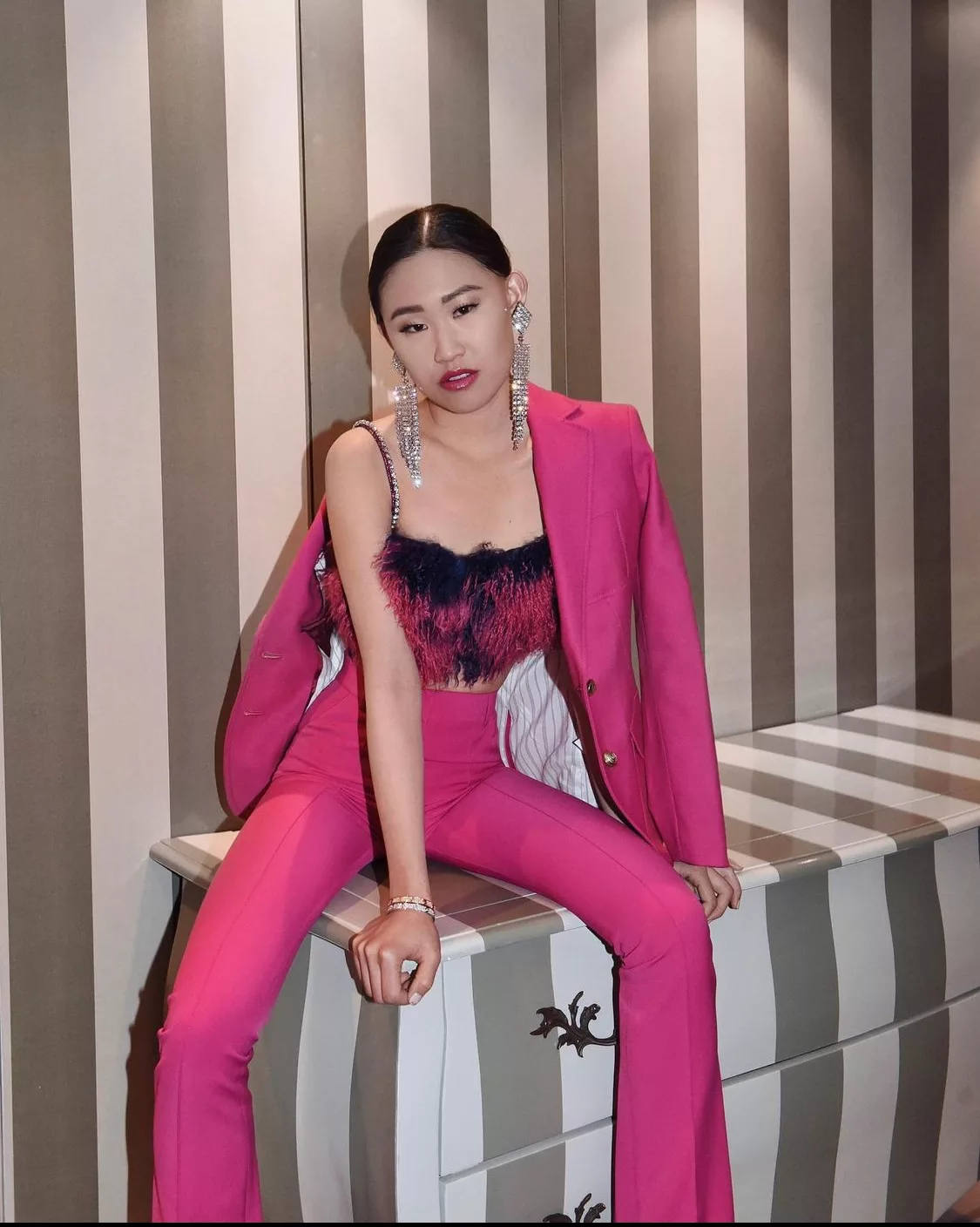Fashionista Jaime Xie monochorm set