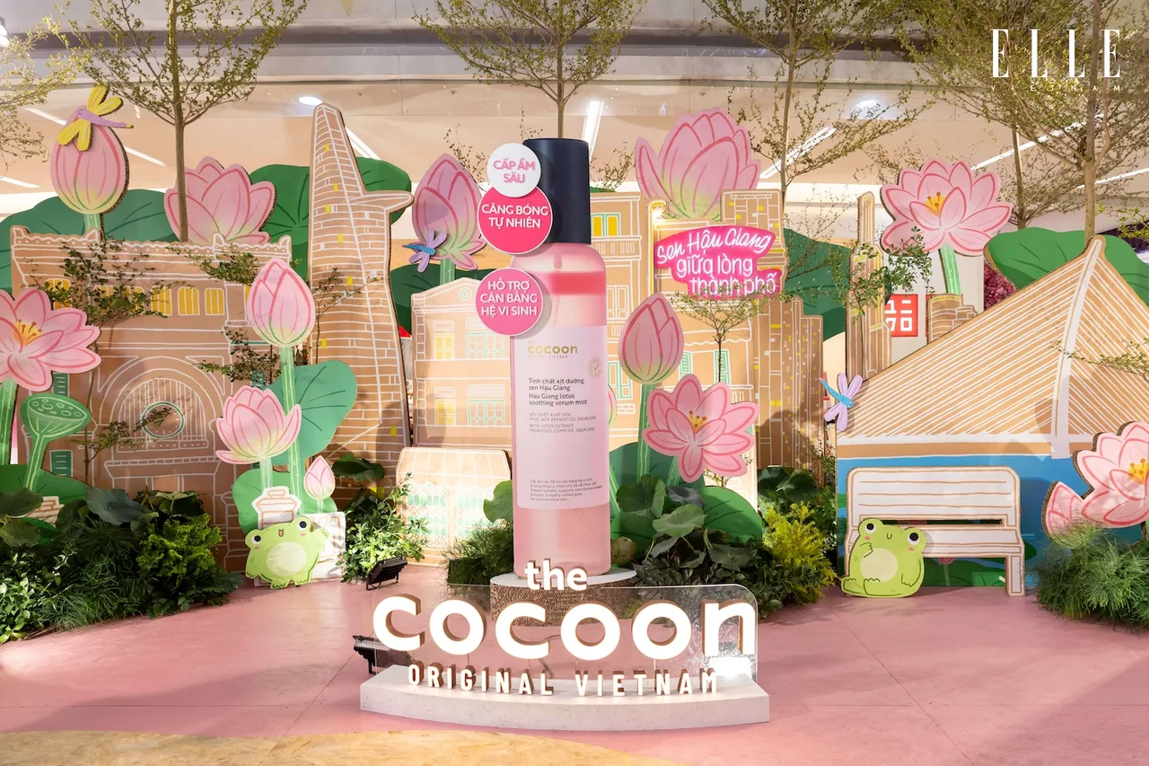 không gian sự kiện xịt dưỡng Cocoon tại Vạn Hạnh Mall.