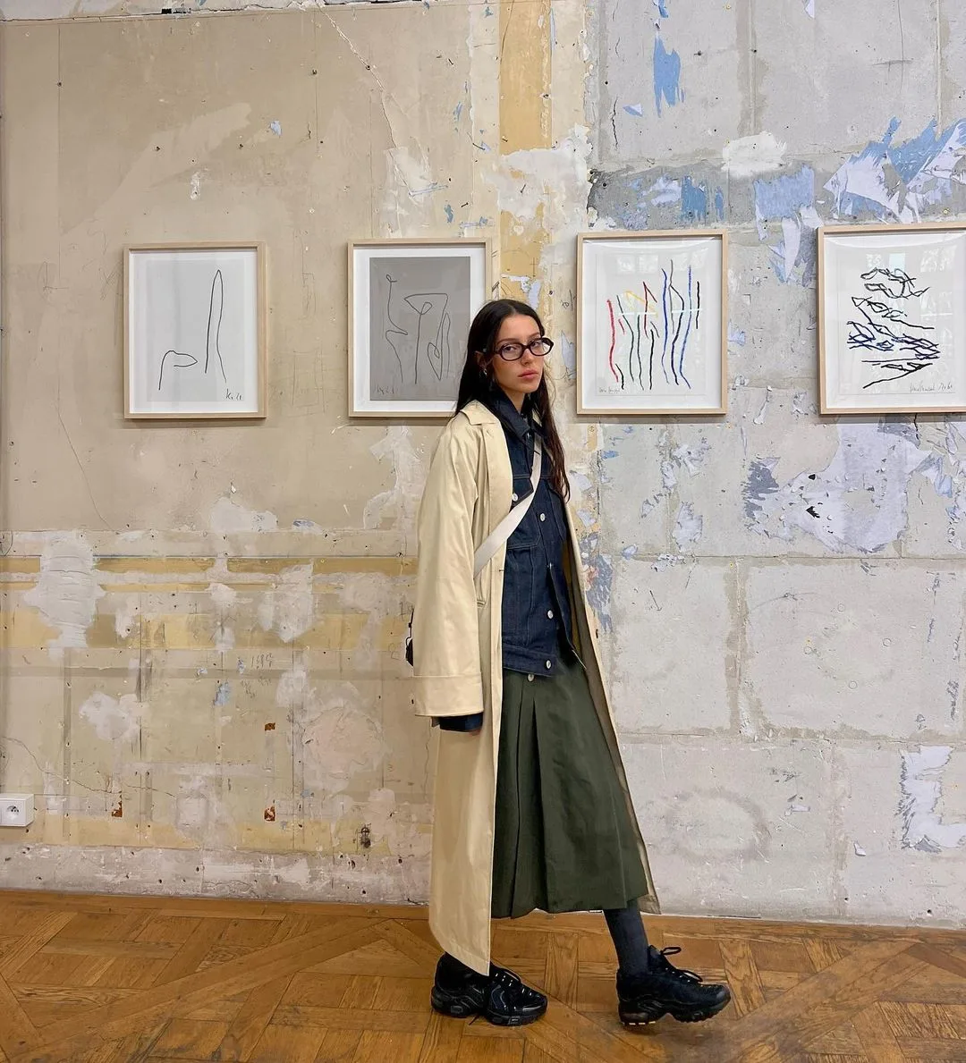 mainasuarezz diện trench coat áo khoác