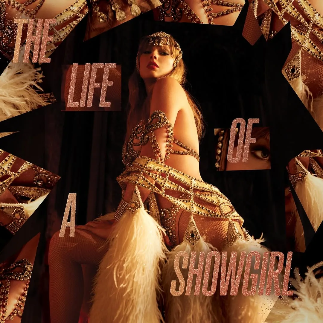 taylor swift bìa album the life of a showgirl