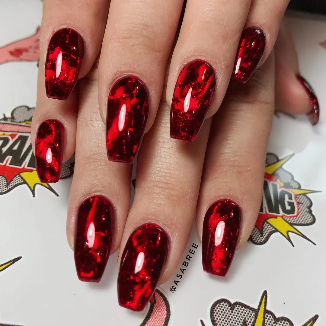 móng tay mùa Halloween