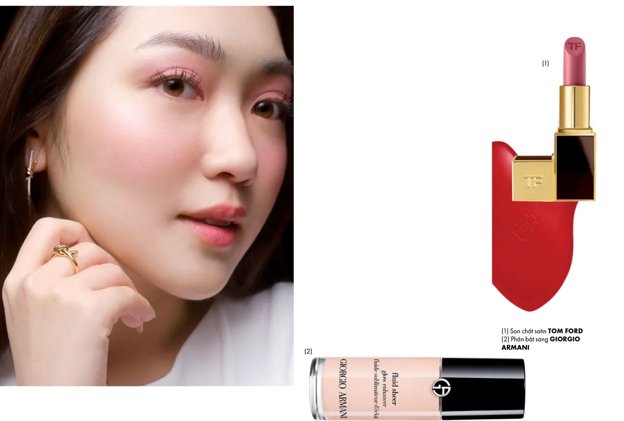 xu hướng tỏa sáng từ bên trong Phụ nữ trang điểm má hồng