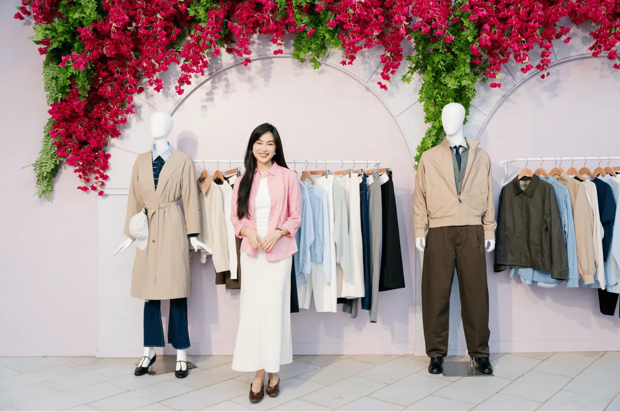 Helly Tống trong trang phục BST UNIQLO LifeWear Xuân-Hè 2026
