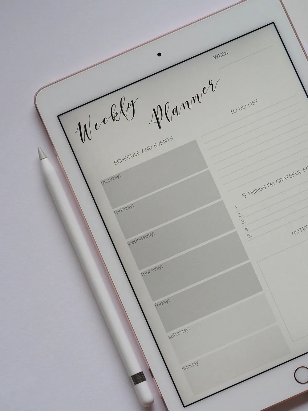 lập kế hoạch trên ipad