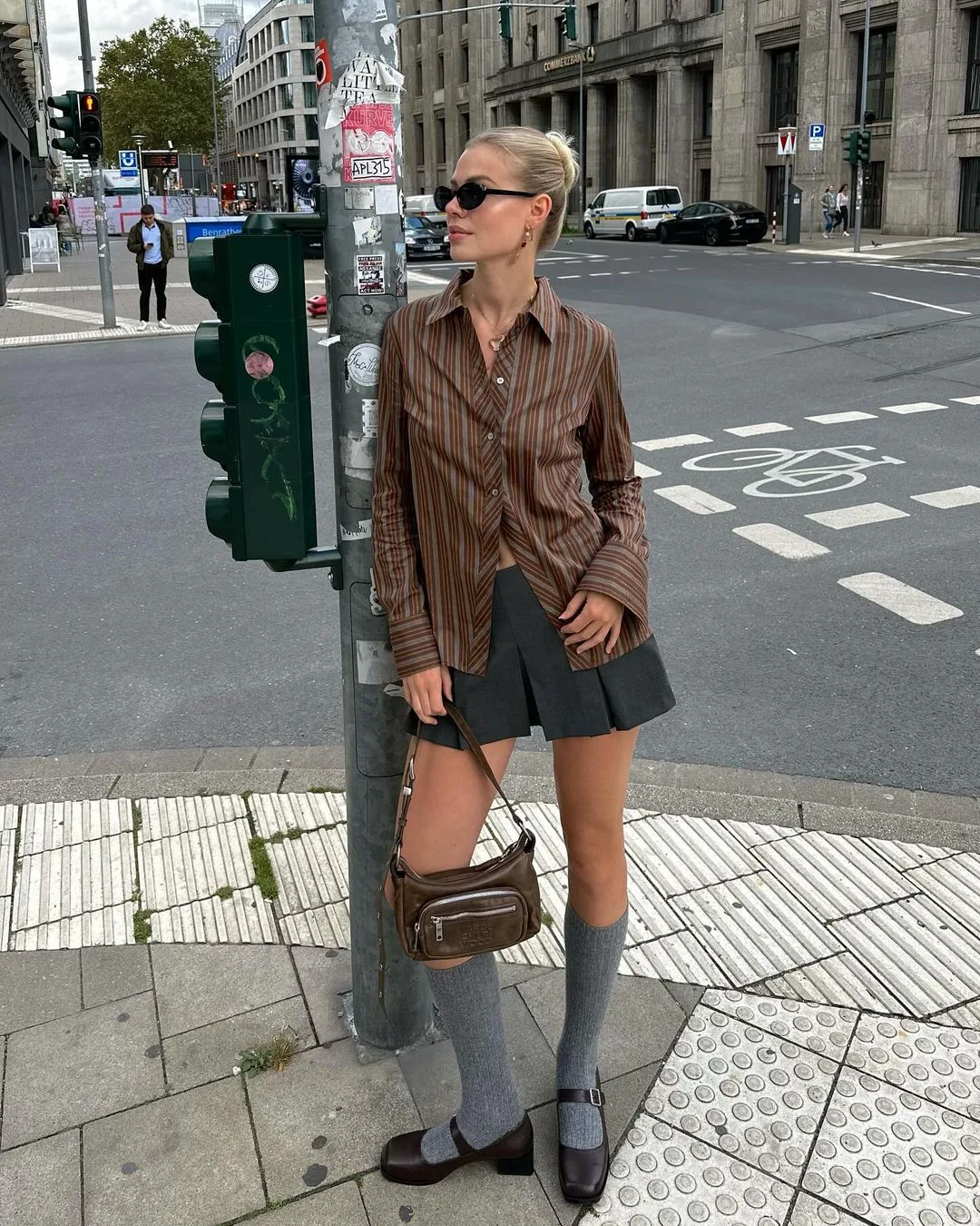 linda.sza diện nâu xám vintage