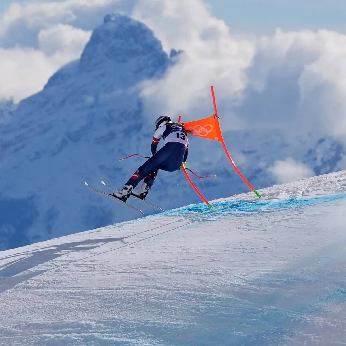lindsey vonn gặp tai nạn trên đường đua olympic