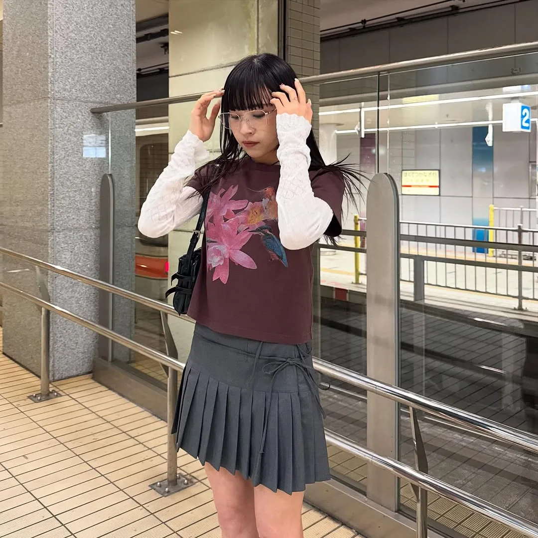 kaede3038 áo graphic hoa