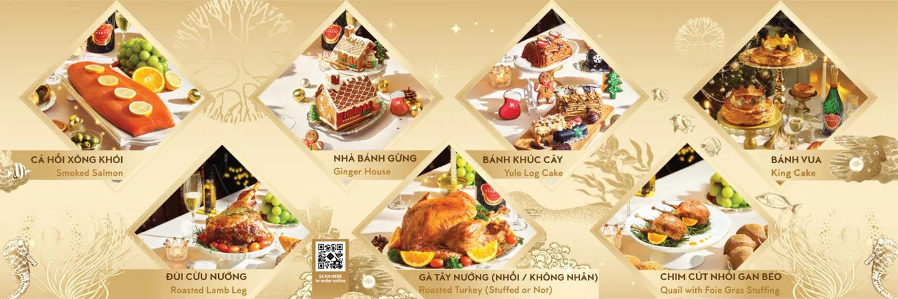 Các món ăn hấp dẫn có trong dịch vụ đặt món lễ hội (Festive Pre-order) tại Annam Gourmet