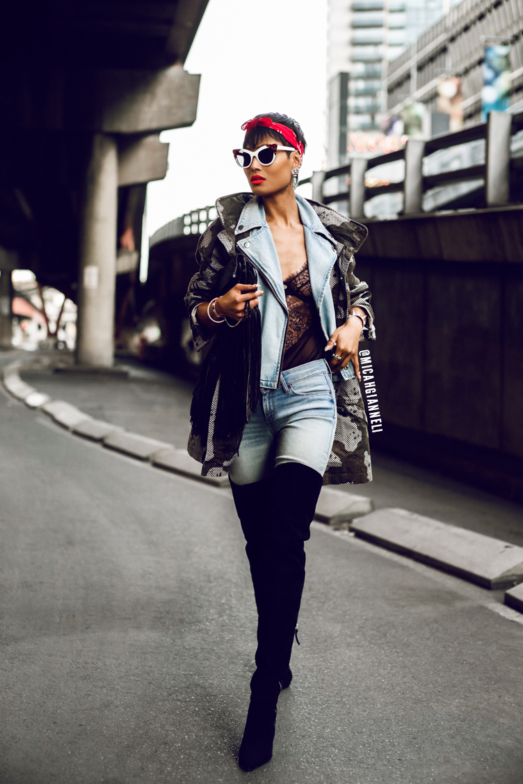 Micah Gianneli và thời trang denim