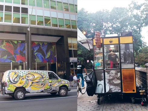 Người New York không bỏ lỡ khoảng trống nào để thể hiện tài năng nghệ thuật của mình, kể cả những chiếc xe