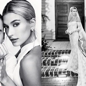 váy cưới của Hailey Bieber đám cưới của Justin Bieber